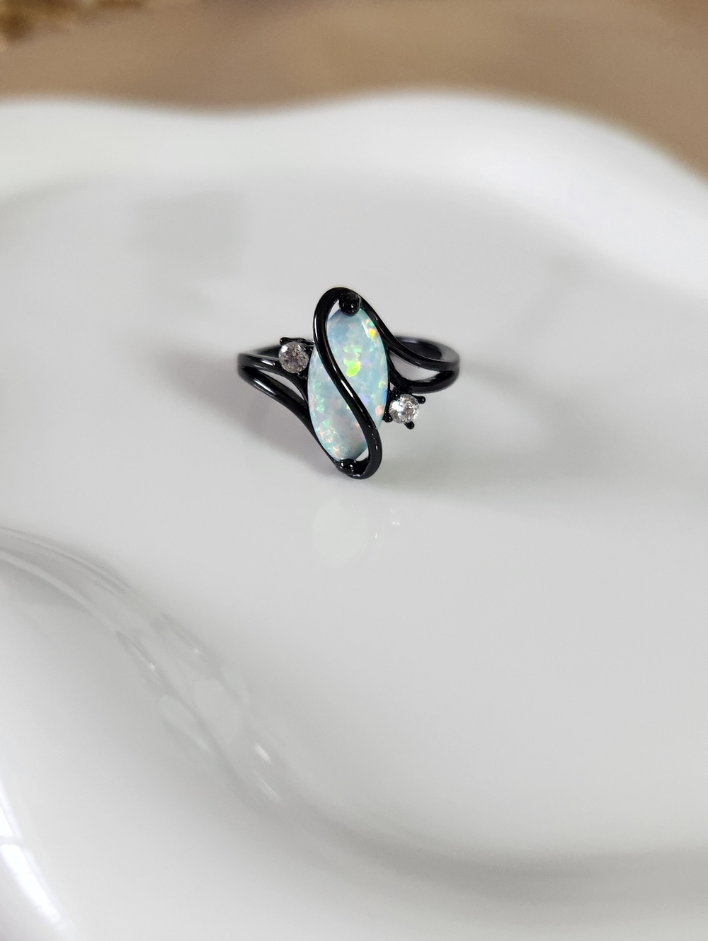 Black Opal Ring